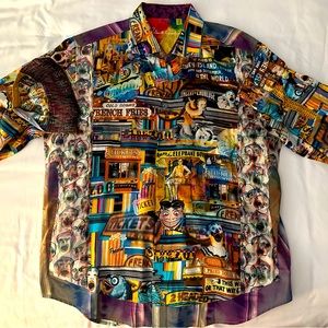 Robert Graham “Limited Edition” (Coney Island?) Button Down Shirt XL #435 of 662